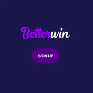 A prompt to sign up at BetterWin Casino.